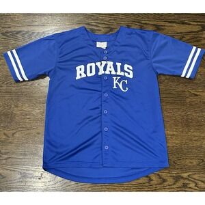 Kansas City KC Royals Youth XL Jersey 14/16 MLB Baseball Genuine Merchandise